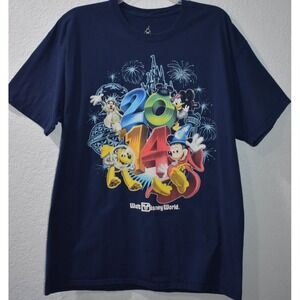 Vtg Disneyland Resorts T-Shirt Mickey Mouse 2014 Unisex 2XL Hanes Disney World
